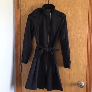 Armani Exchange Black Trench